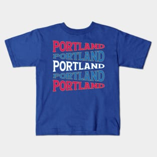 NATIONAL TEXT ART USA PORTLAND Kids T-Shirt